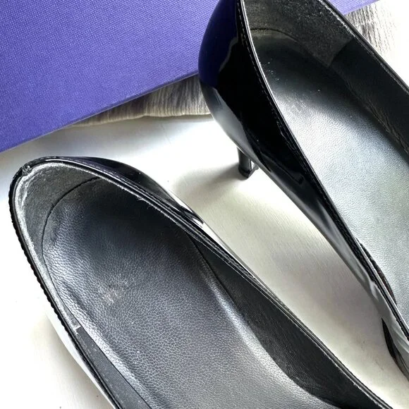 STUART WEITZMAN - Patent Leather womens Platform shoes 8.5 M w/Box - Picture 7 of 11